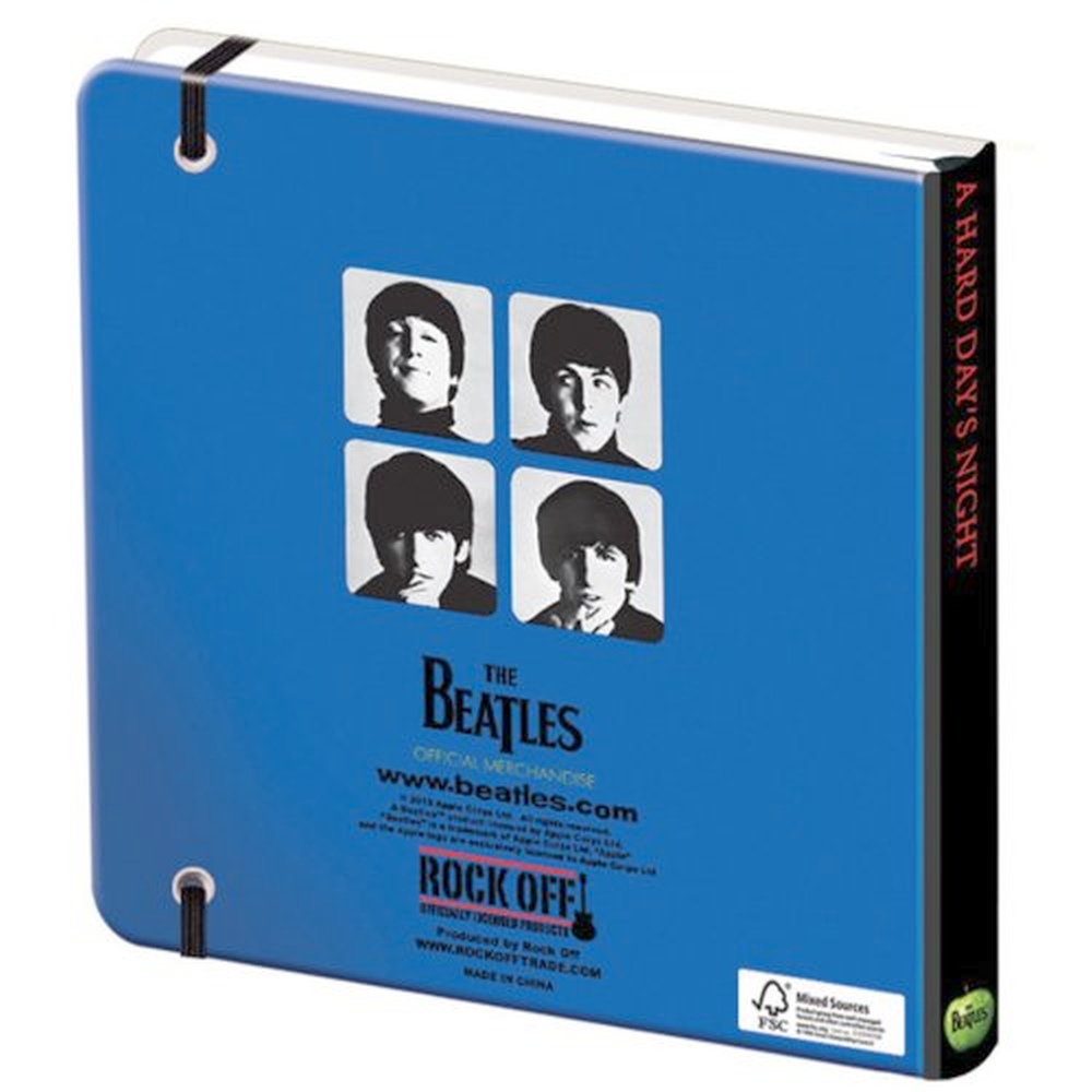 The Beatles - Hard Days Night Notebook - Blue/Multicolours